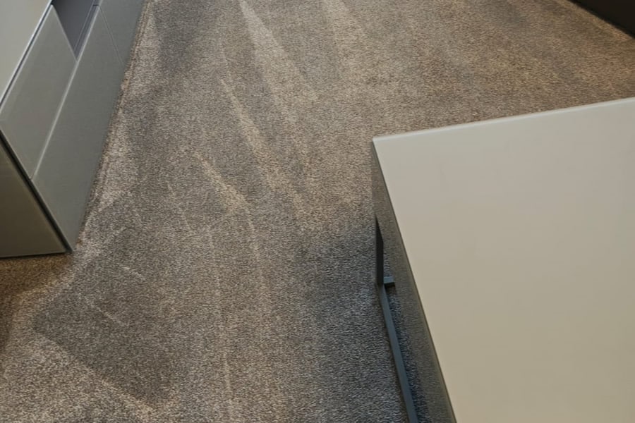 Soot removal from carpet after